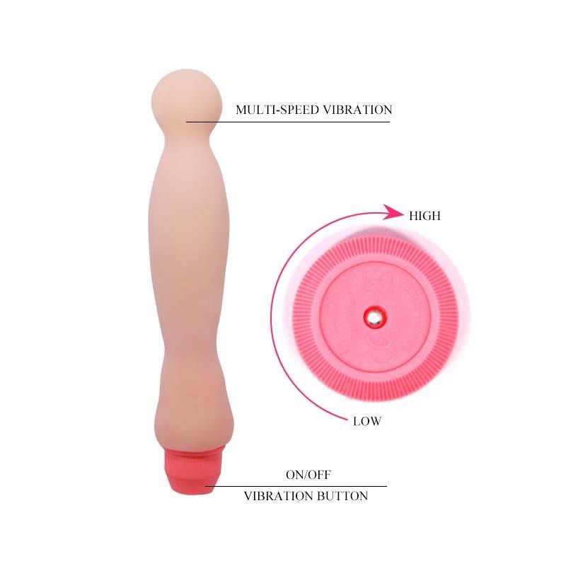 Gode Vibromasseur Couleur Naturel 22 cm
