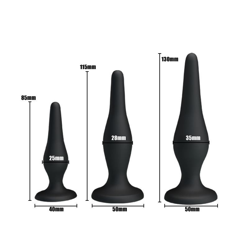 Lot de 3 plugs anaux Clave 35