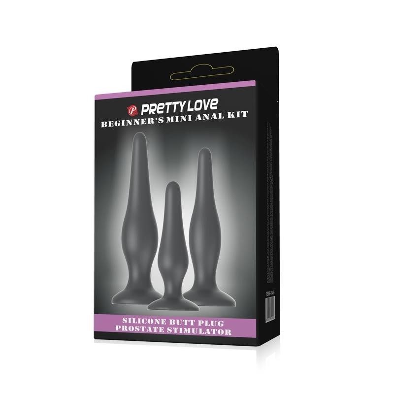 Lot de 3 plugs anaux Clave 35