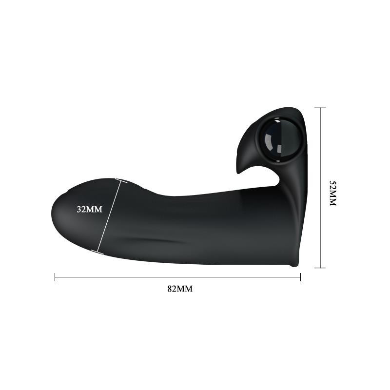 Etui Vibromasseur pour le doigt Adonis noir