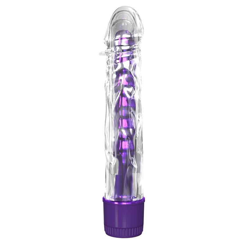 vibromasseur Mr. Twister mauve Métallique 17 cm