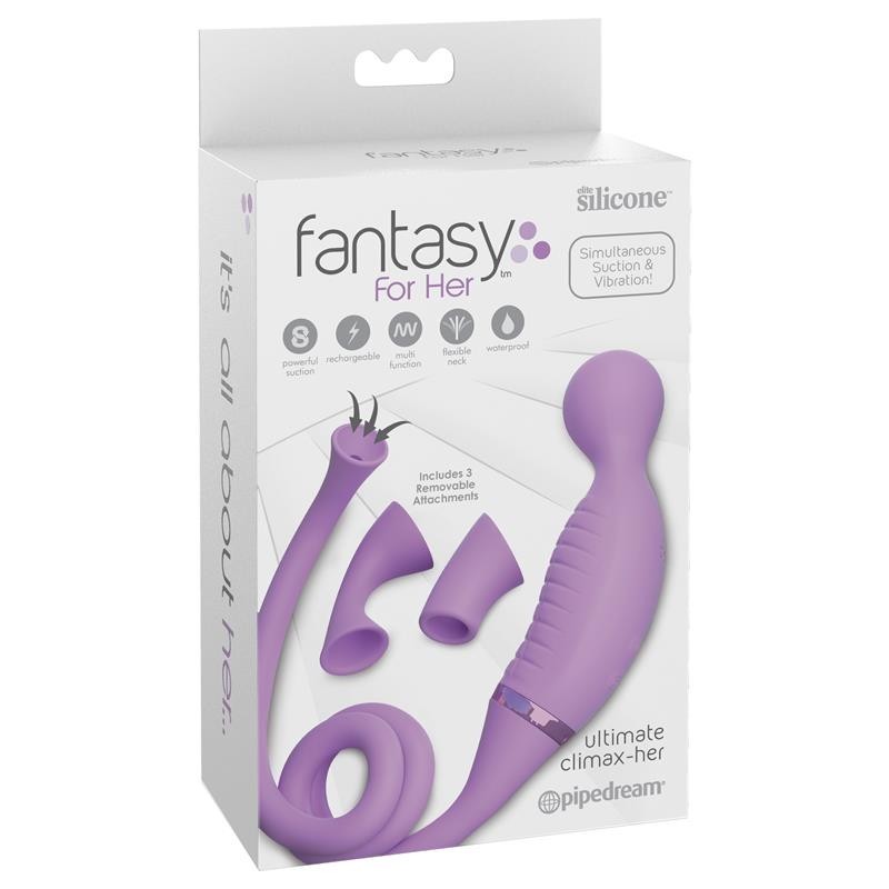 Climax-Her Vibromasseur et stimulateur avec 2 teteles