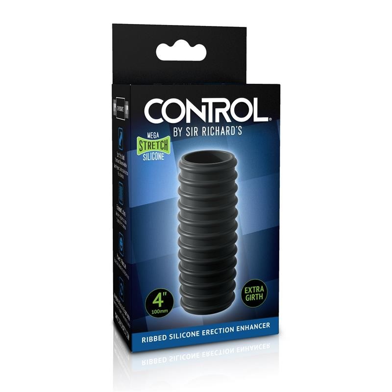 Prolongateur de l'érection Control cotelé silicone