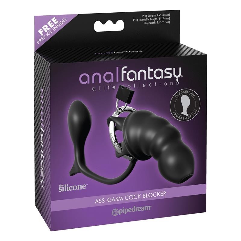 Cage et Estimuldaor Anal silicone Bloqueur pénis