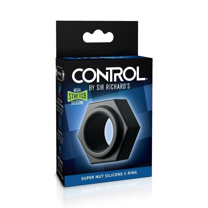 Anneau pénis ou testicules Control Super Nut silicone