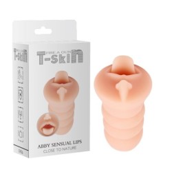Masturbateur Abbet sensuel T-Skin 15 cm Naturel