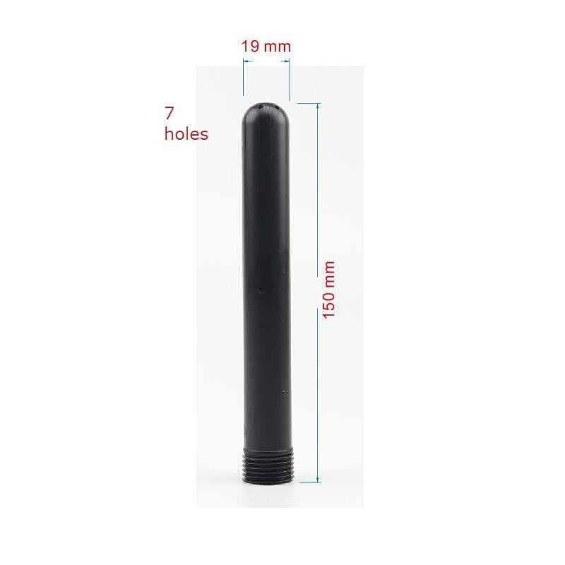 douche Tube nettoyant anal 15 cm Noir