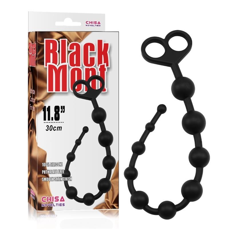 chaine Anal 30,8 x 2,4 cm silicone Noir