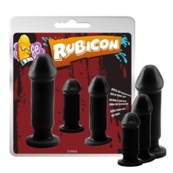 Kit 3 Plugs Anal Evil Dark