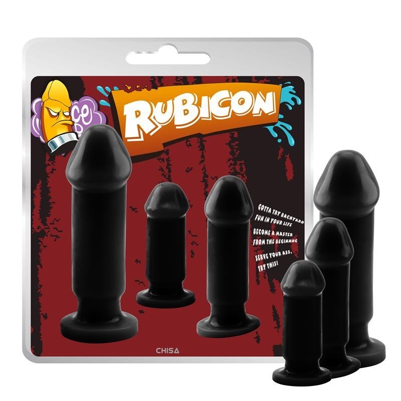 Kit 3 Plugs Anal Evil Dark