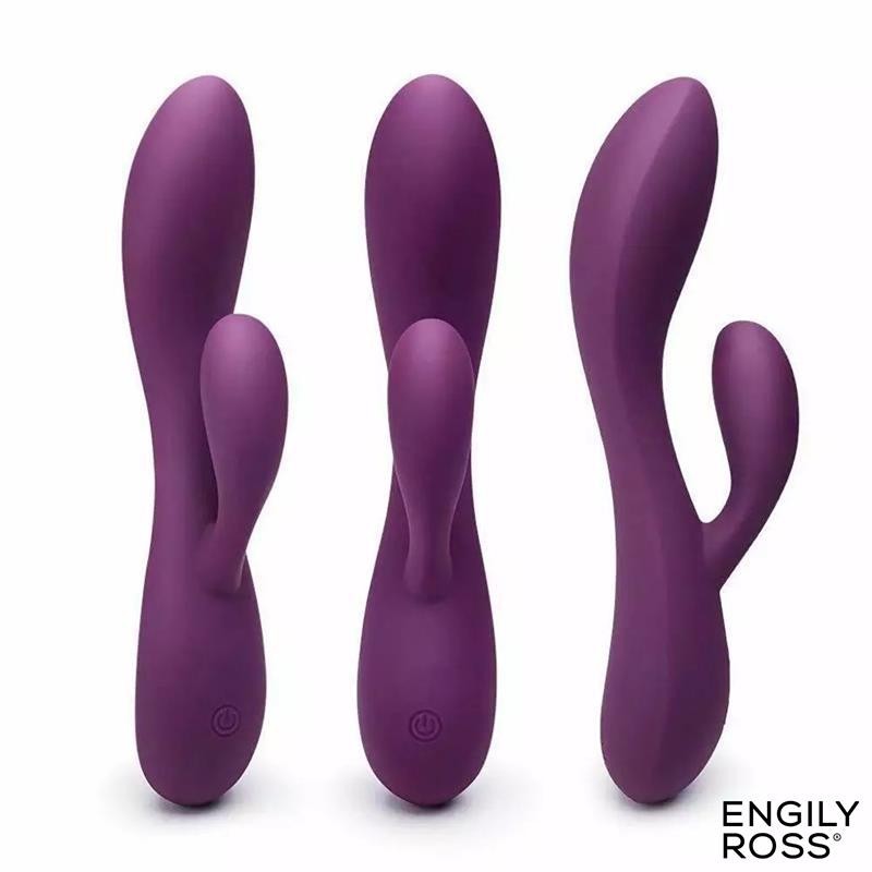 Bacall 3.0 vibromasseur Silicone Liquide Inyectada Double Moteur USB mauve