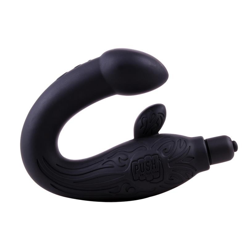 Vibromasseur Prostatique silicone 29 cm Noir