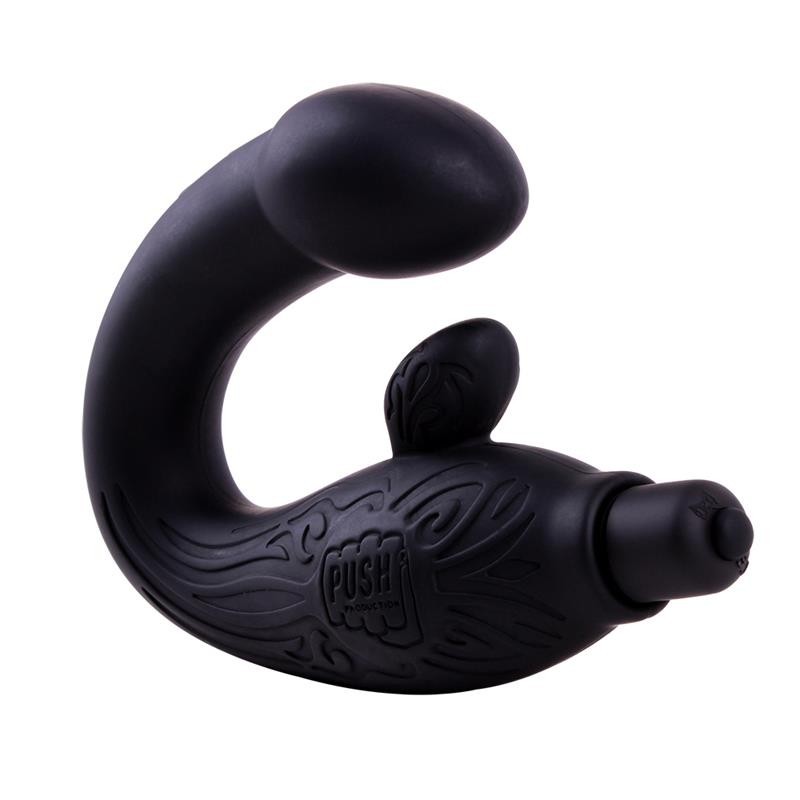 Vibromasseur Prostatique silicone 29 cm Noir