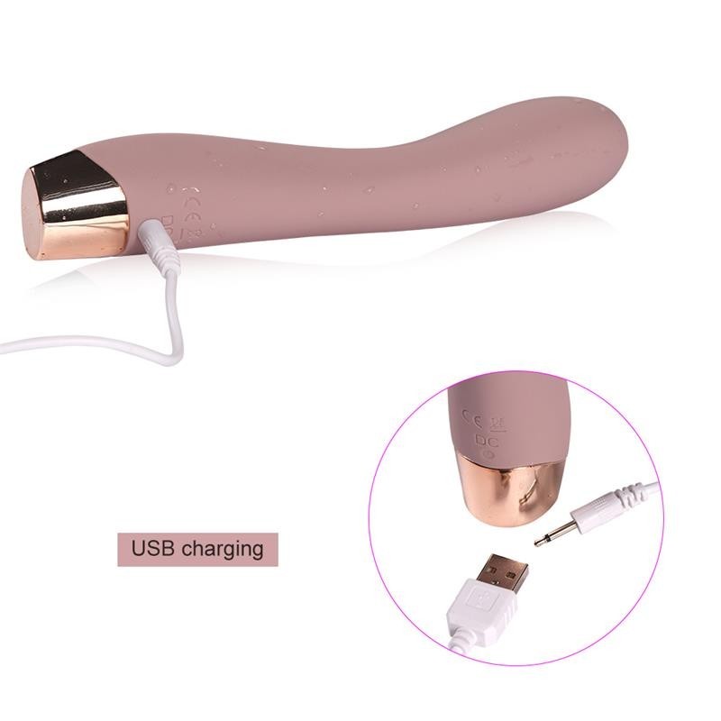 vibromasseur silicone USB Lina 19 cm