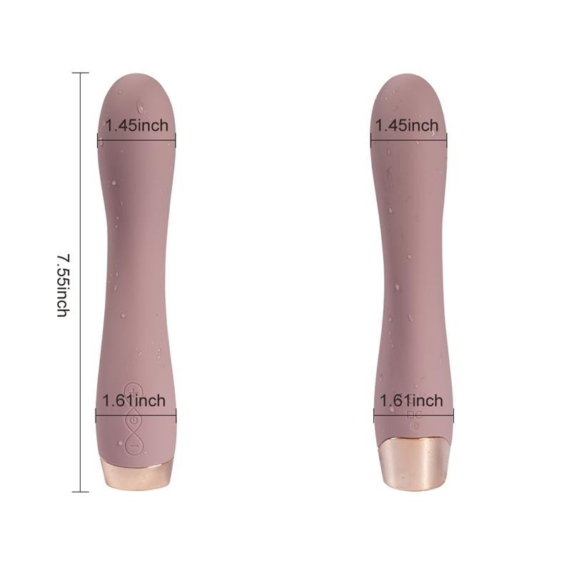 vibromasseur silicone USB Lina 19 cm