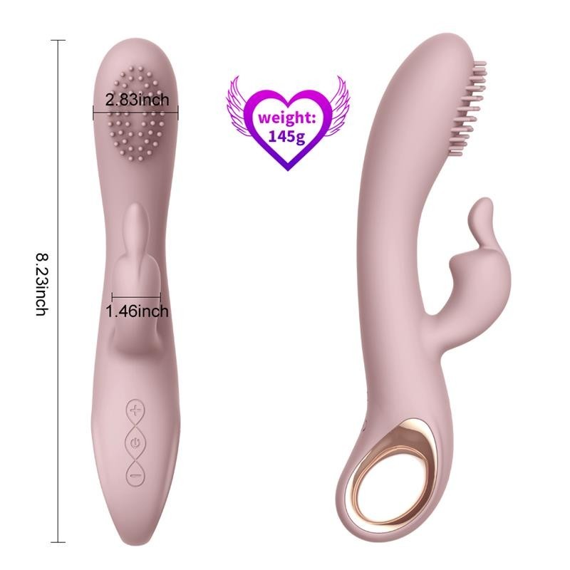 vibromasseur silicone USB Angels Kiss 20 cm