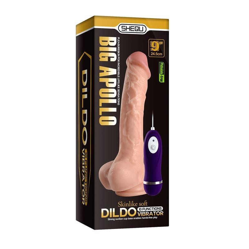 Vibromasseur réaliste télécommande Apolo 24