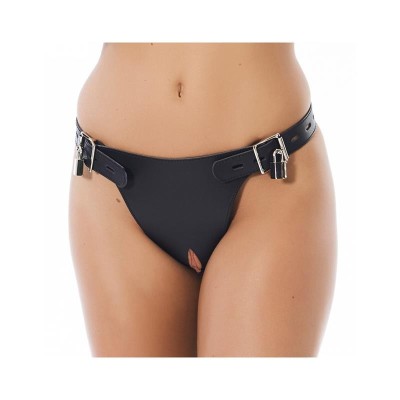 harnais de chasteté en cuir reglable
