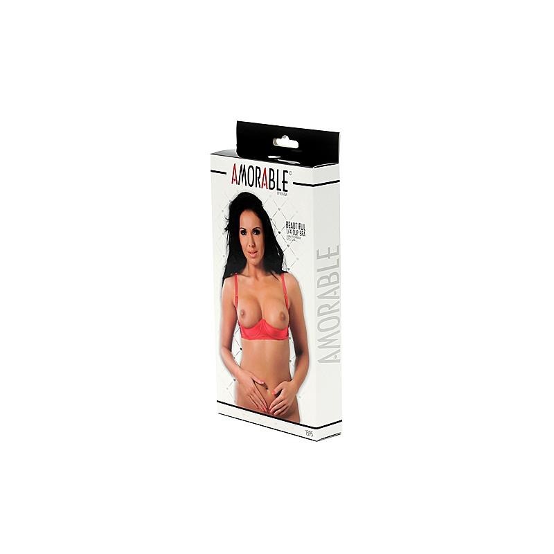 Rimba Amorable soutien-gorge sans bonnets couleur rouge