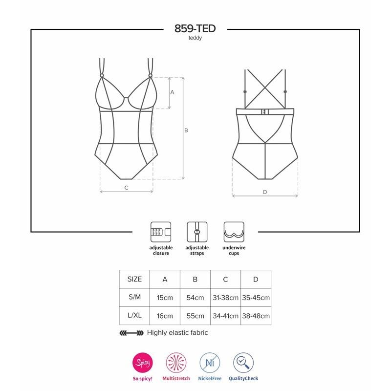 859-TED-1 teddy Couleur noir