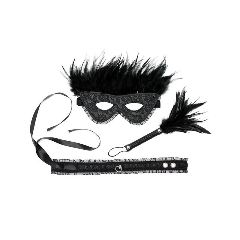 Set 3 Pièces Dominiensemble Lujo Couleur noir